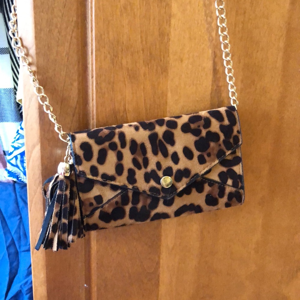 Cheetah print mini purse
